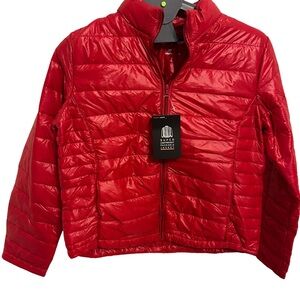 Ambiance quilted puffer jacket size L NWT
